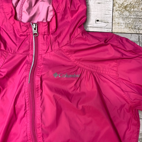 Columbia hot pink switchback rain jacket - Picture 4 of 6